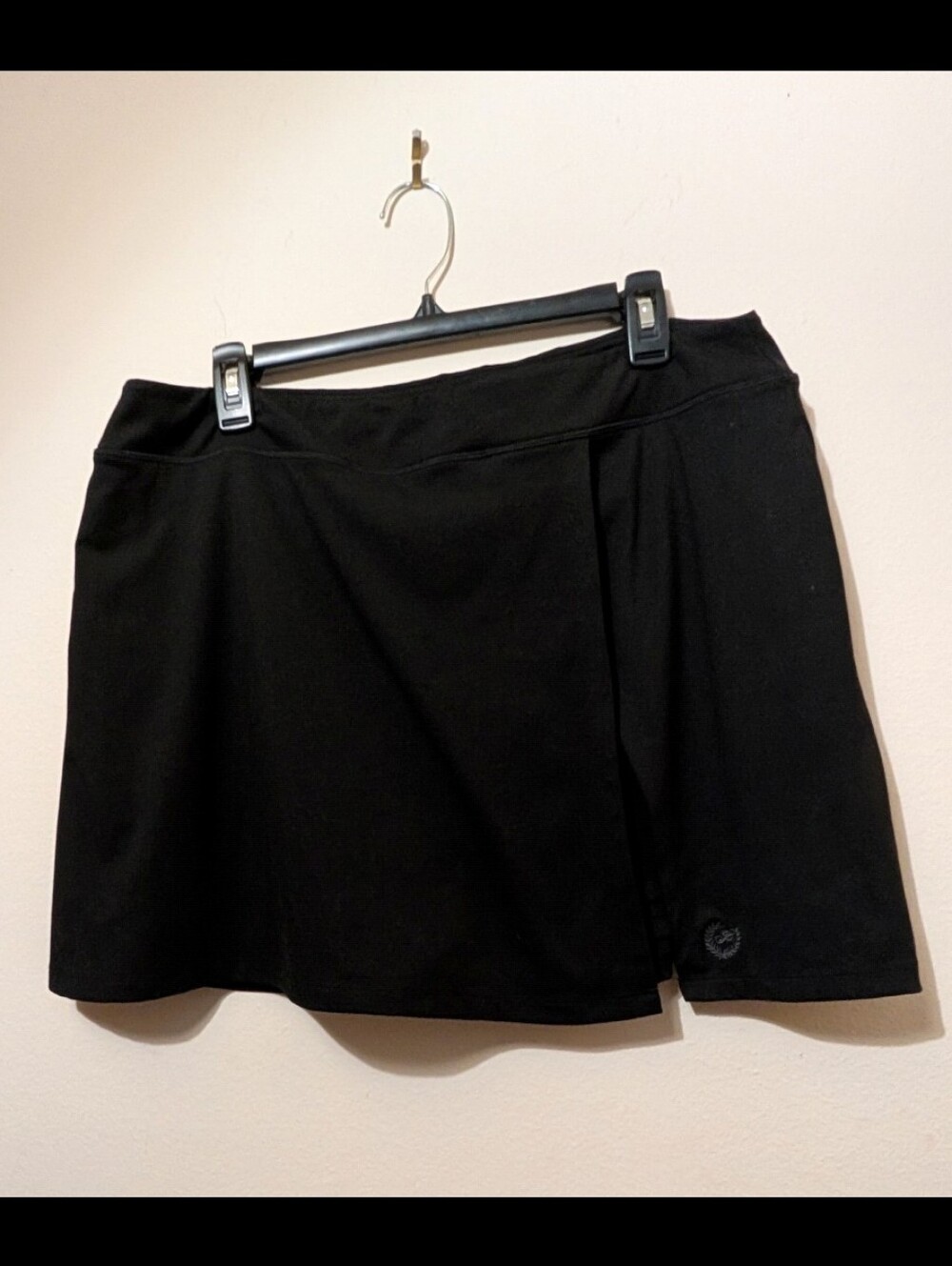 PINK by Victorias Secret Black Tennis Skort Side Split Front Size XXL
